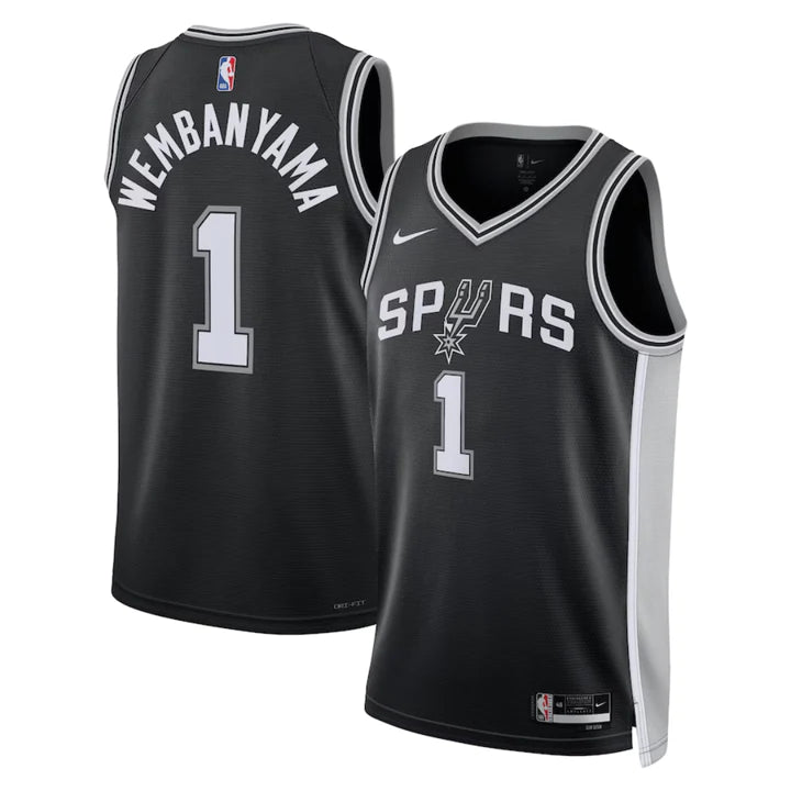 NBA  San Antonio Spurs Victor Wembanyama Nike Black 2023