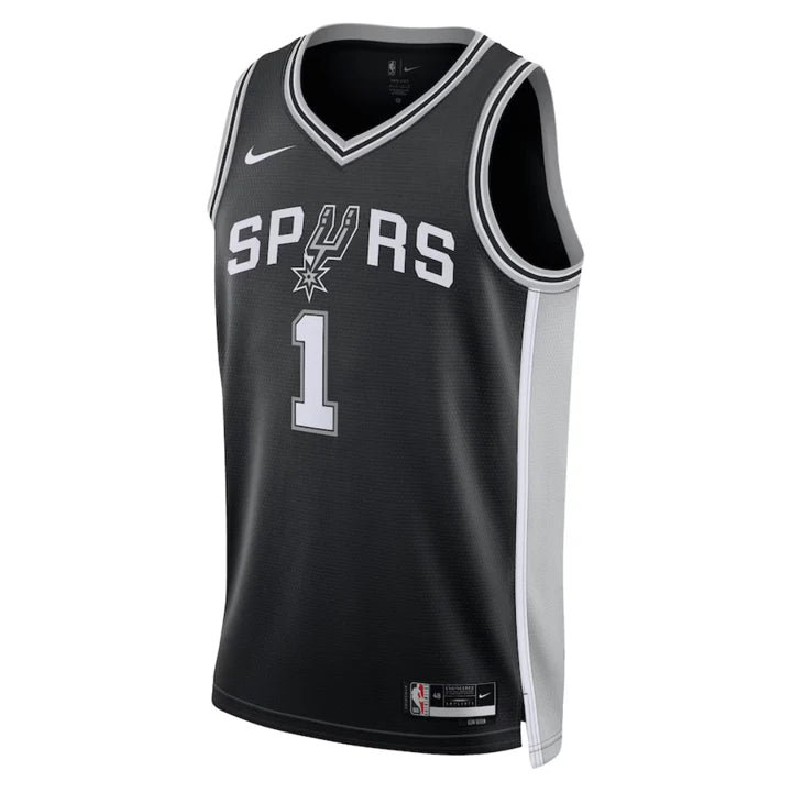 NBA  San Antonio Spurs Victor Wembanyama Nike Black 2023