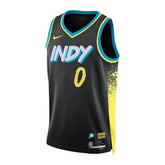 NBA Indiana Pacers City Edition 2023/2024 Preta Amarela Azul