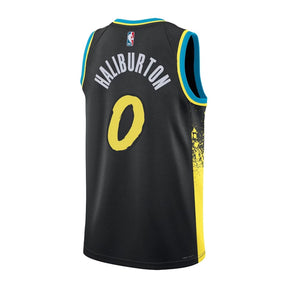 NBA Indiana Pacers City Edition 2023/2024 Preta Amarela Azul