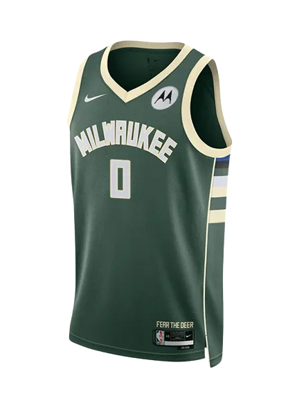 NBA Camisa NBA Milwaukee Bucks  Damian Lillard 0